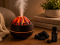 Volcano Flame Aroma Diffuser – Ultrasonic Essential Oil Humidifier with LED Light