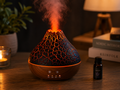 Volcano Mist Aroma Diffuser – Ultrasonic Essential Oil Humidifier with LED Light